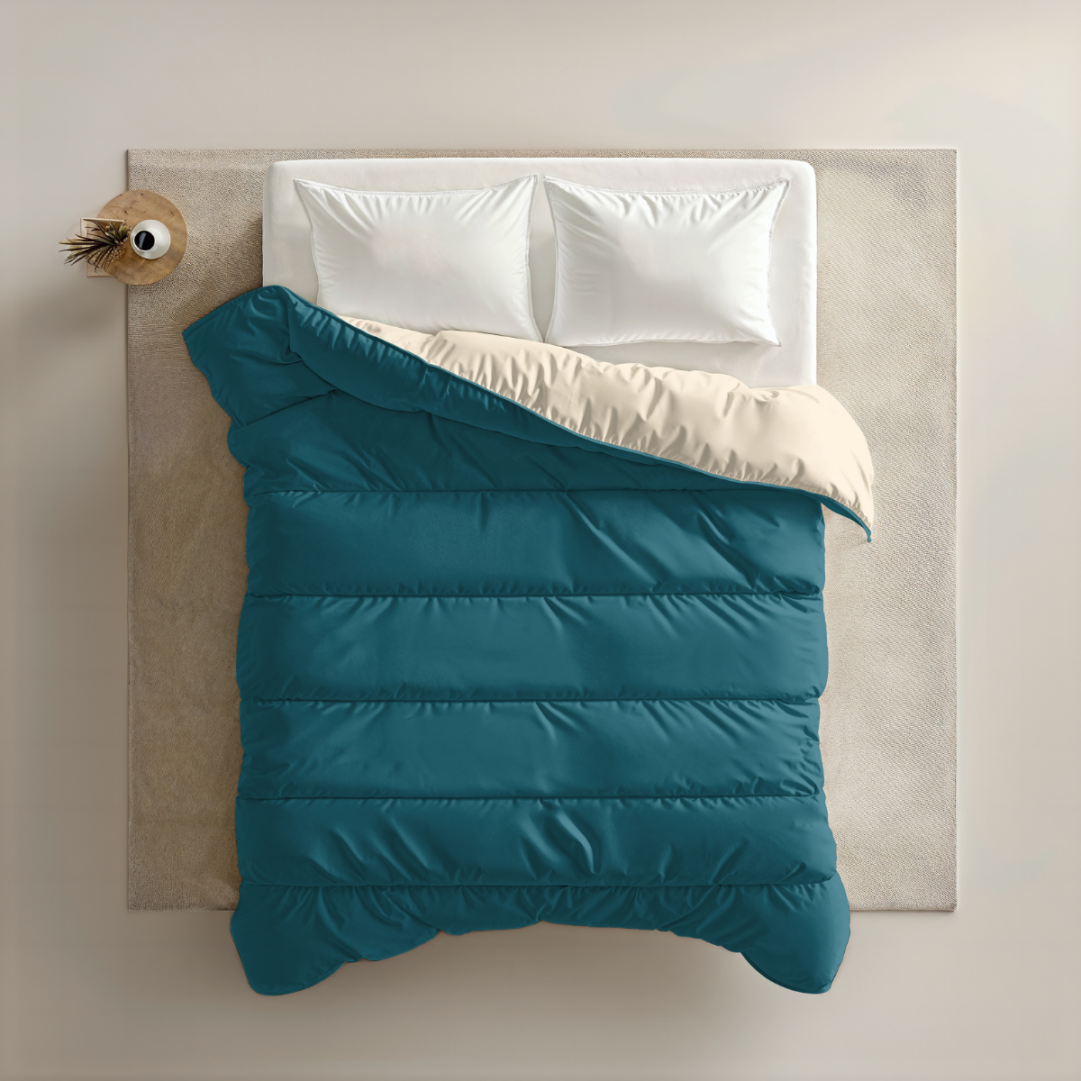 Zelesta Royalbed - Petrol & Sand Beach