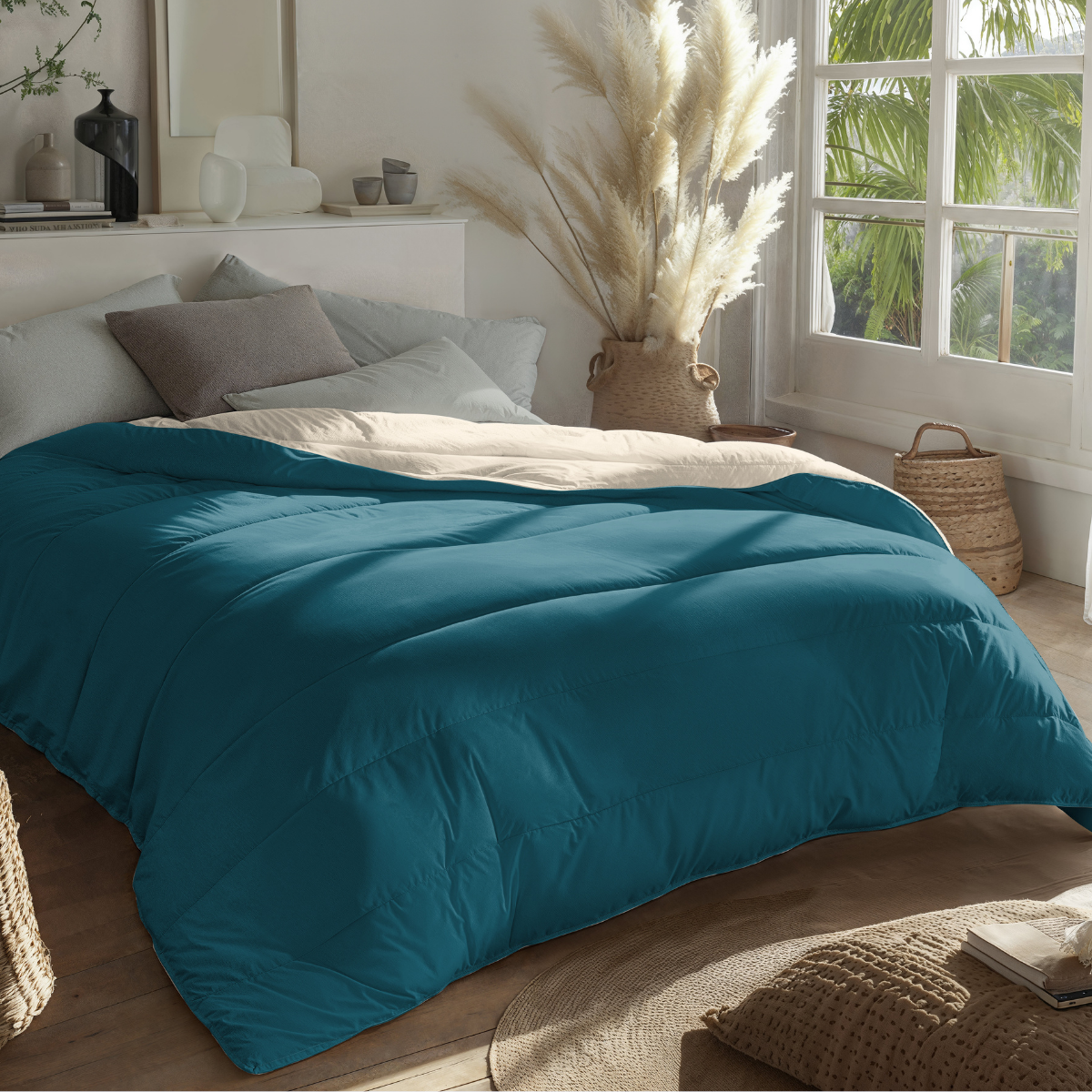 Zelesta Royalbed - Petrol & Sand Beach